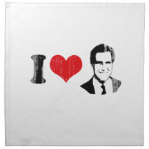 I HEART MITT ROMNEY 2012 CLOTH NAPKIN