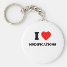 I Heart Modifications Keychains