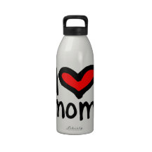 I heart mom - I love mom! Drinking Bottles