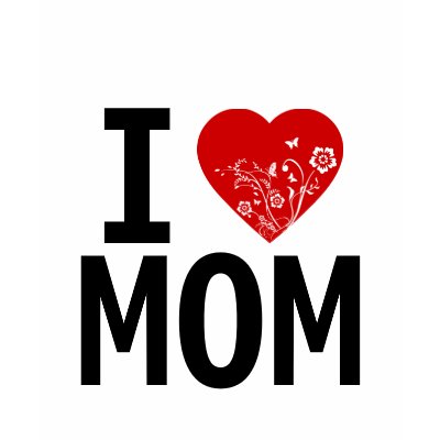 I HEART MOM on front cool tattoo design on back Tshirts by 