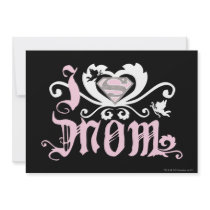 I Heart Mom  Pink Custom Announcement