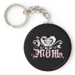 I Heart Mom  Pink Keychain