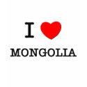 I HEART MONGOLIA t-shirts
