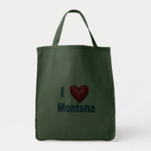 I Heart Montana Canvas Bag