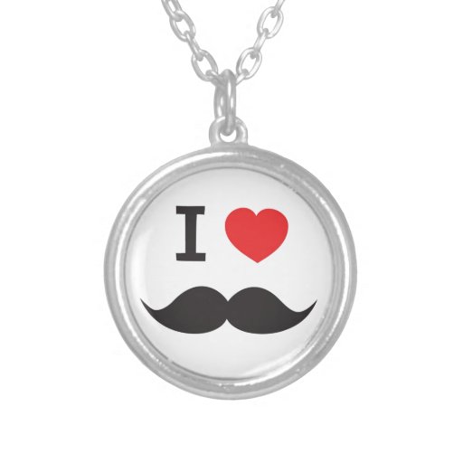 I Heart Moustache Jewelry