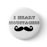 I Heart Moustaches buttons