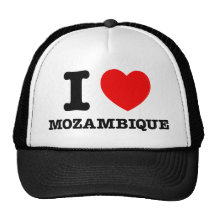 I Heart Mozambique Trucker Hat