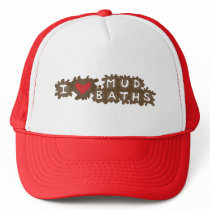 I Heart Mud Baths hats