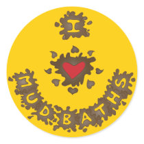 I Heart Mud Baths stickers