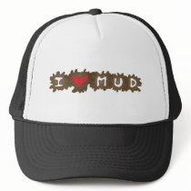 I Heart Mud Mesh Hat