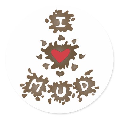 I Heart Mud Sticker by Sensato