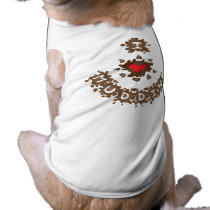 I Heart Muddin pet clothing by Sensato I Heart Muddin pet clothing