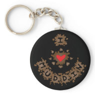 I Heart Muddin keychain