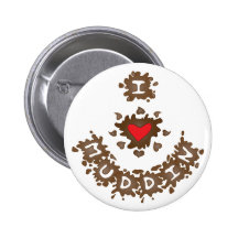I Heart Muddin Pinback Buttons
