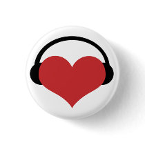 I Heart Música botones