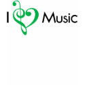 I Heart Music Green shirt
