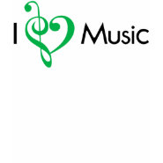 I Heart Music Green shirt