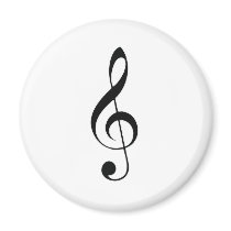 i heart music refrigerator magnet