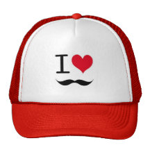 I HEART MUSTAHCE HAT!
