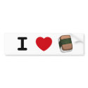 I *heart* Musubi Bumper Sticker bumper stickers by Narugi I *heart* Musubi Bumper Sticker bumper stickers