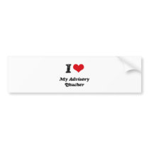 I heart My Advisory Teacher Bumper Sticker