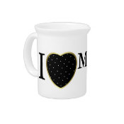 I Heart My Affenpinscher pitcher