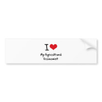 I heart My Agricultural Economist Bumper Stickers