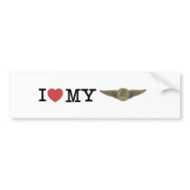 I heart my Air Crew bumper stickers