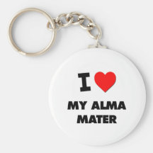 I Heart My Alma Mater Keychain