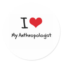 I heart My Anthropologist Sticker