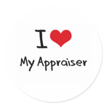 I heart My Appraiser Round Sticker