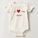 I, heart, my, Aunt onesie t-shirts