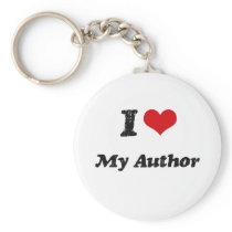 I heart My Author Keychains