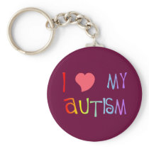 I Heart My Autism Keychain