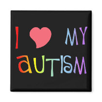 I Heart My Autism Magnets
