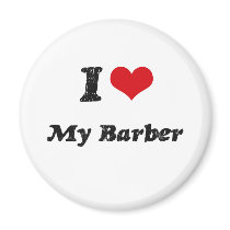 I heart My Barber Magnet