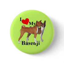 I Heart My Basenji Buttons