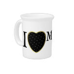 I Heart My Belgian Sheepdog Drink Pitcher