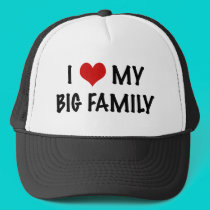 I Heart My Big Family hats