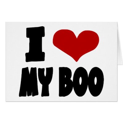 I Heart My Boo With Unusual Red Heart Greeting Cards
