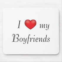I heart my Boyfriends mousepads