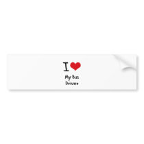 I heart My Bus Driver Bumper Stickers