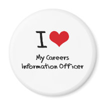 I heart My Careers Information Officer Fridge Magnet