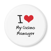 I heart My Casino Manager Magnet