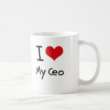 I heart My Ceo Coffee Mugs