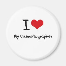 I heart My Cinematographer Refrigerator Magnet