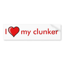 I Heart my clunker bumper stickers by LibertyJane I Heart my clunker bumper stickers