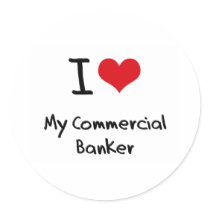 I heart My Commercial Banker Stickers