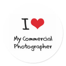 I heart My Commercial Photographer Stickers