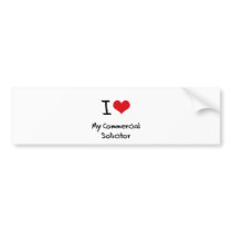 I heart My Commercial Solicitor Bumper Stickers